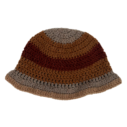 Taupe Ombre Minimal Ruffles Hat