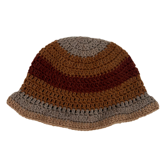Taupe Ombre Minimal Ruffles Hat