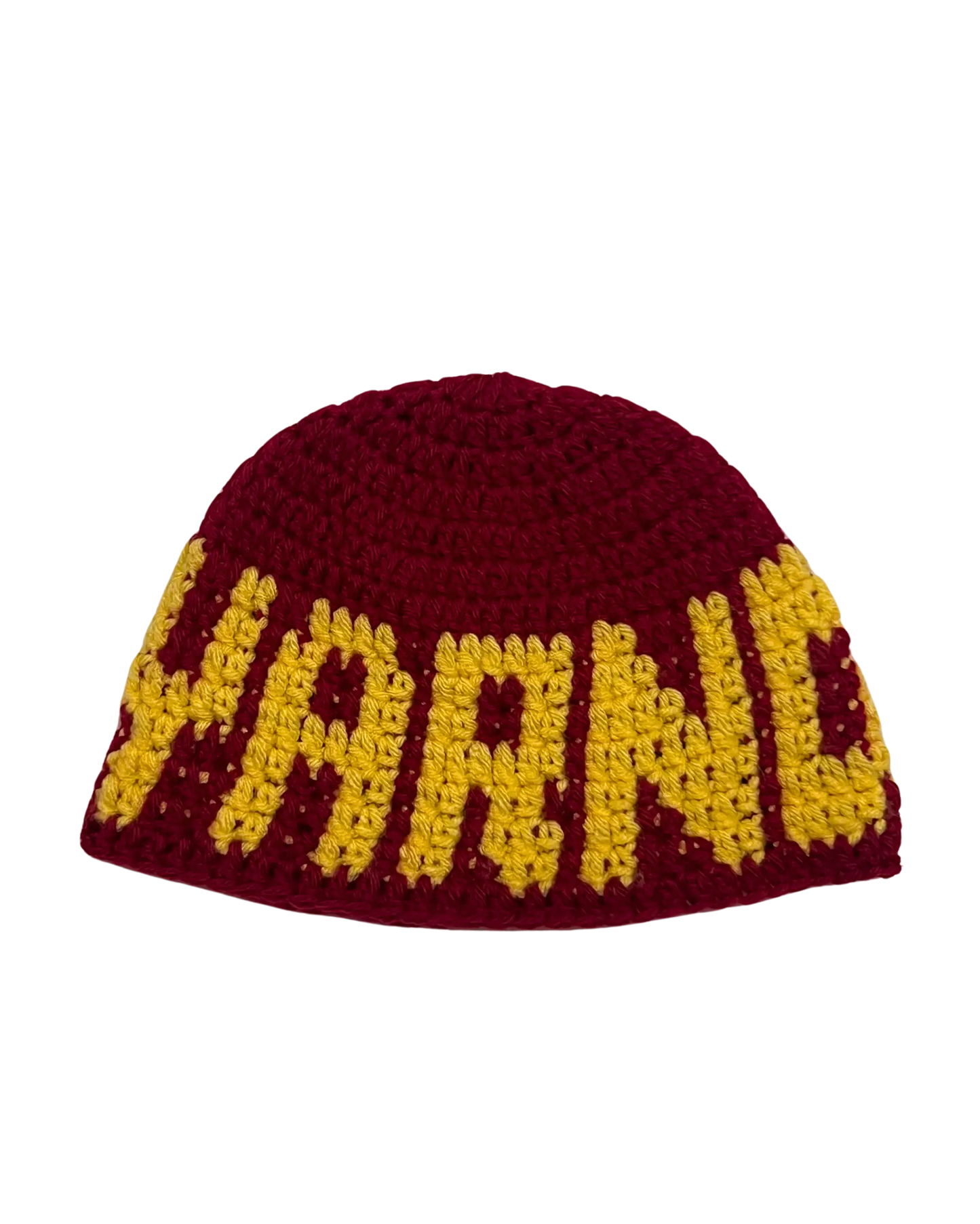 YARND Burgundy x Yellow Beanie