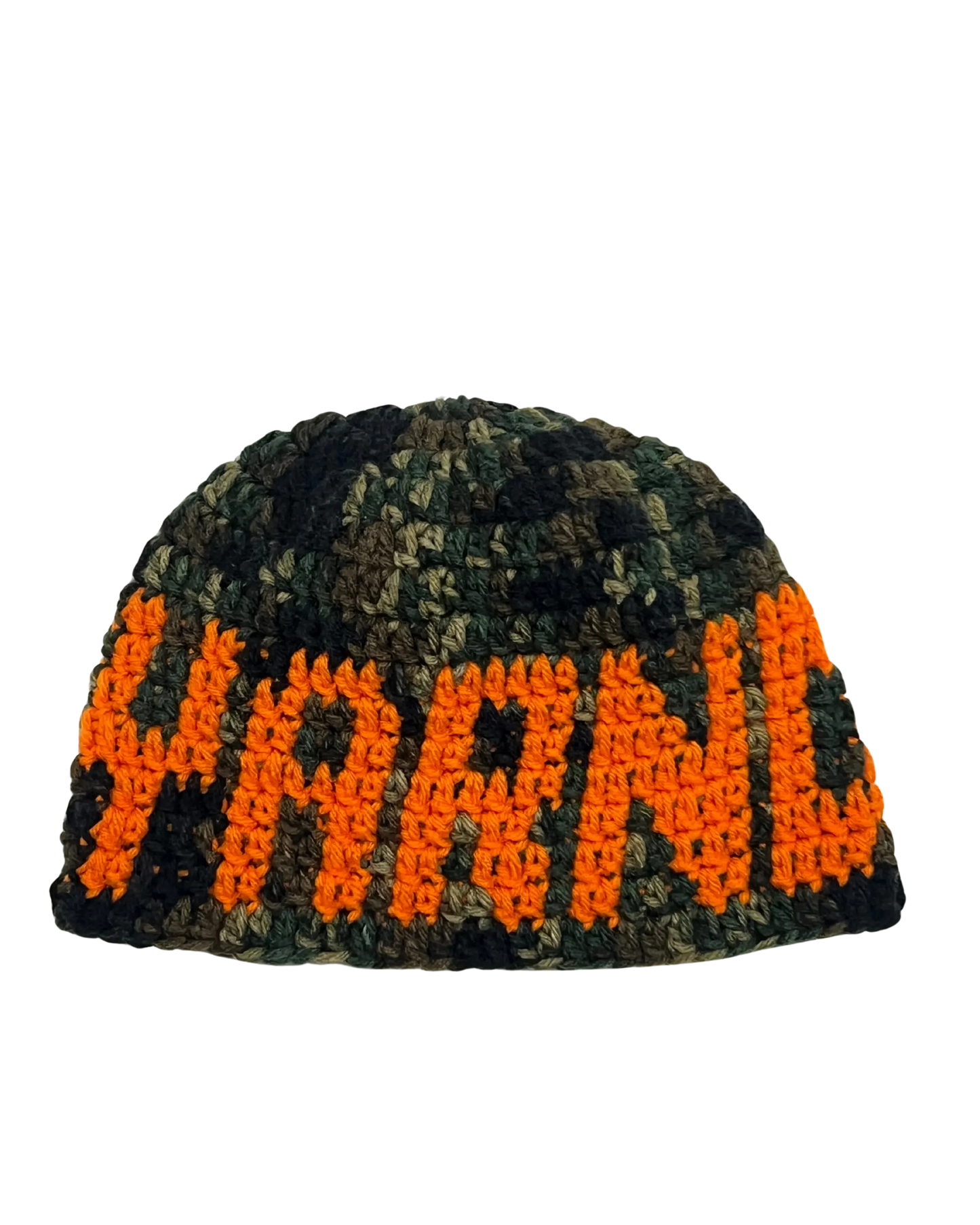 YARND Camo x Orange Beanie