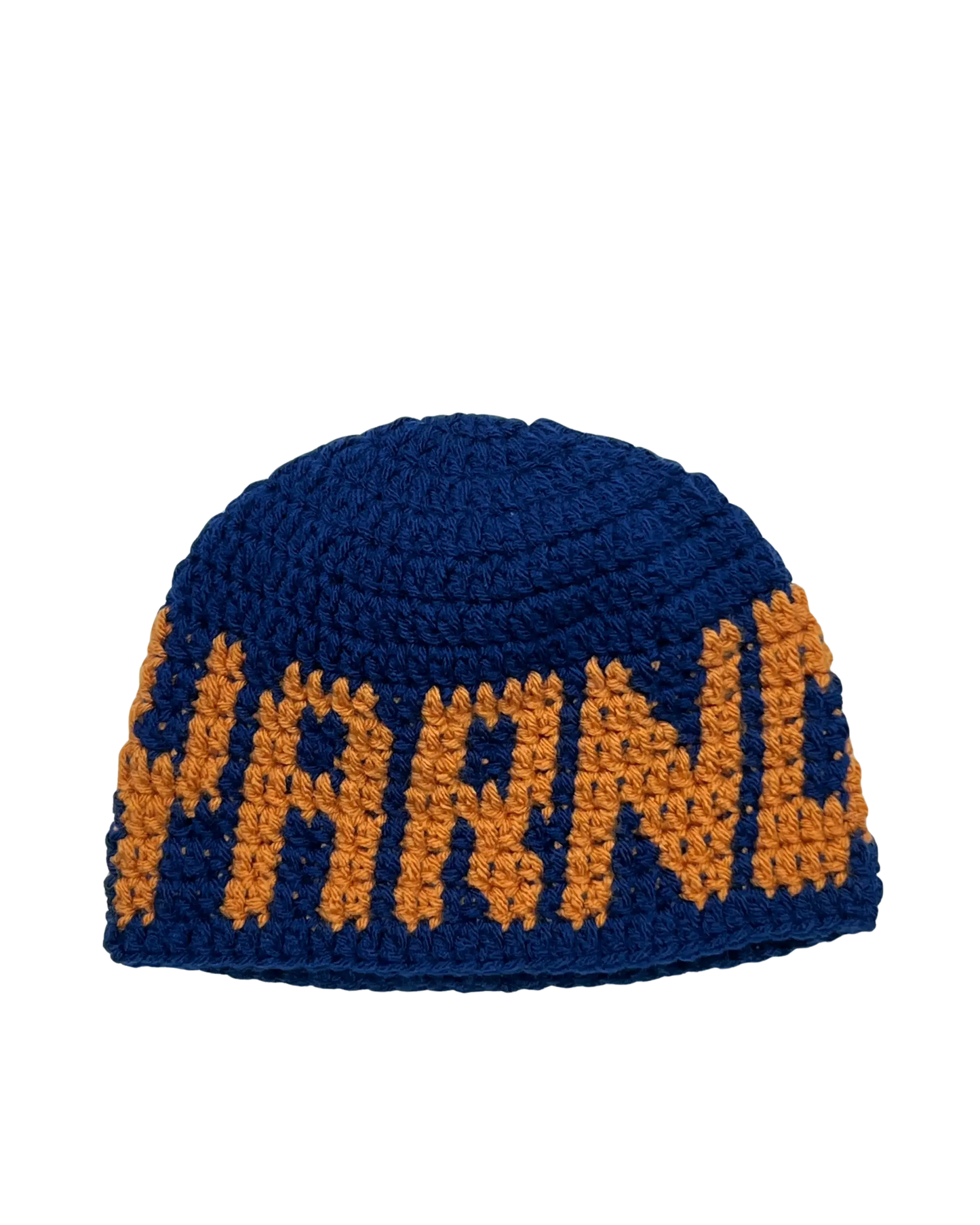 YARND Navy Blue x Orange Beanie