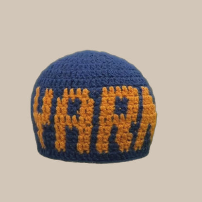 YARND Navy Blue x Orange Beanie
